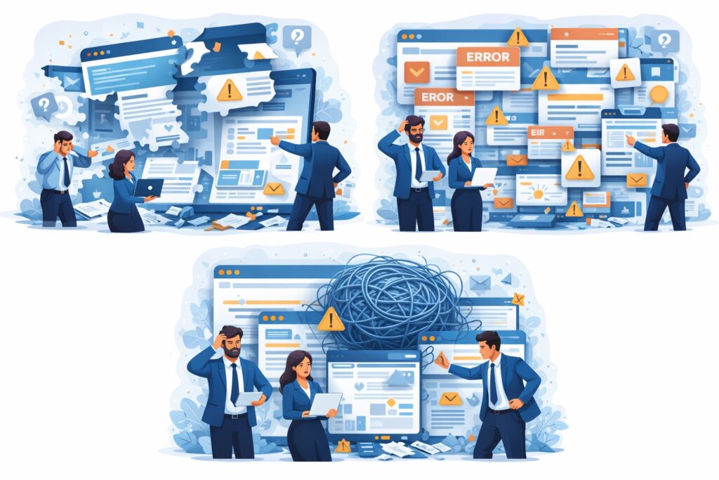 よく起きる問題