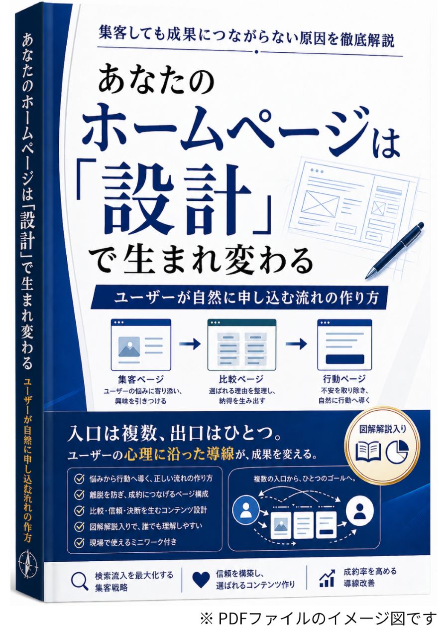 あなたのホームページは設計で生まれ変わる
